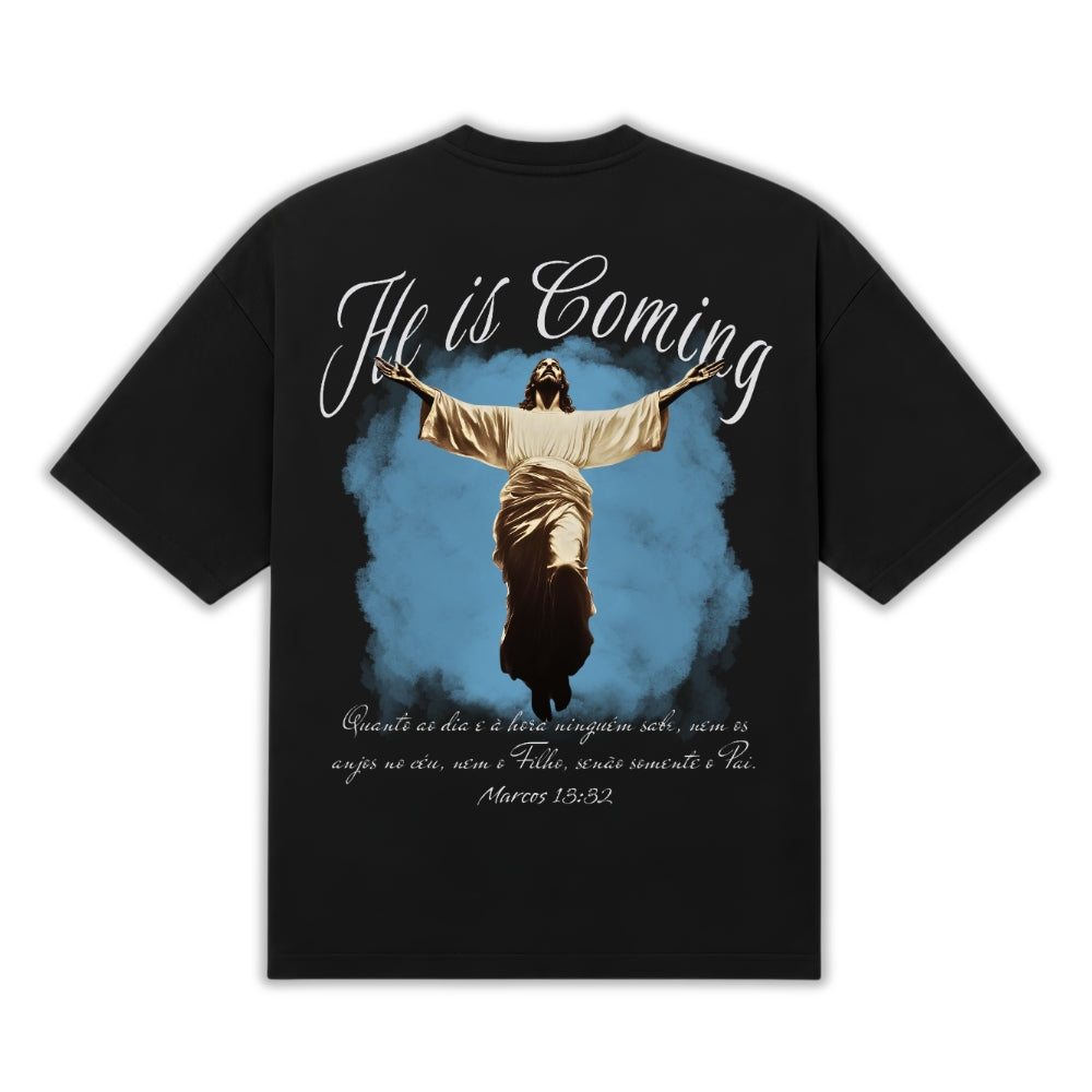 He Is Coming - Oversized [Black]